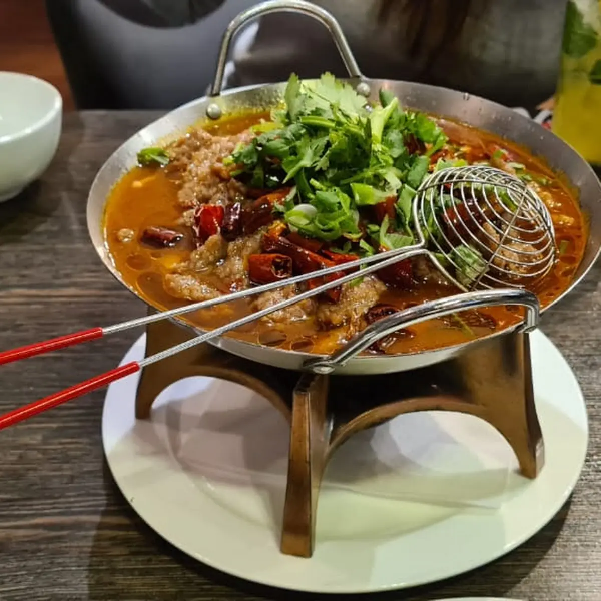 Sichuan-öl-fischfondue 2-3 Person