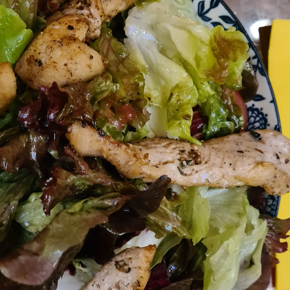 Salat Mit Putenstreifen
