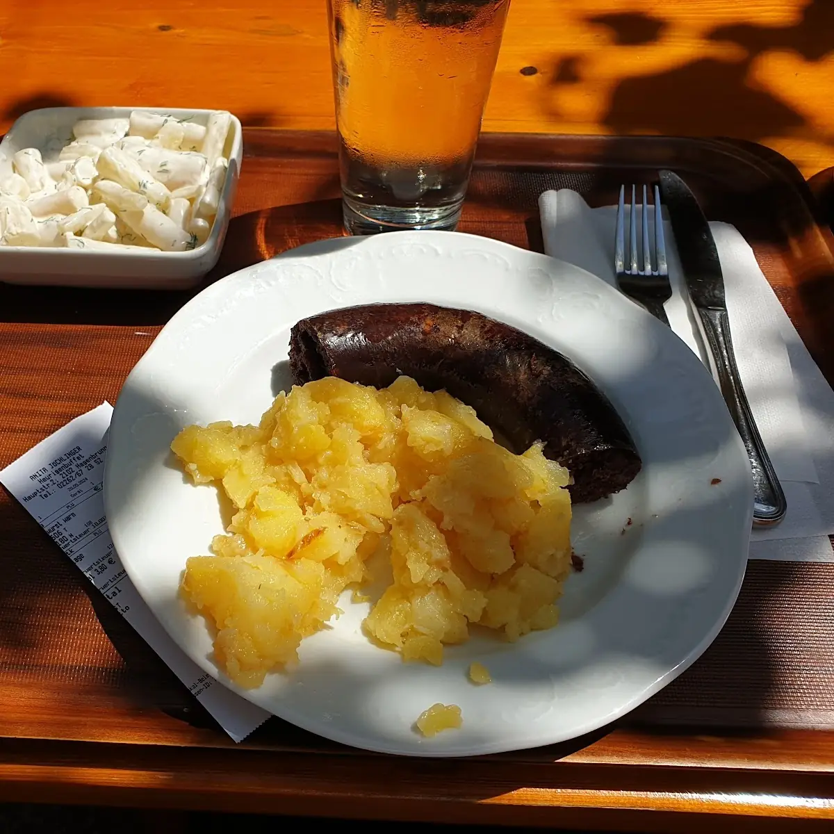 Blunzn Mit Erdäpfelschmarrn