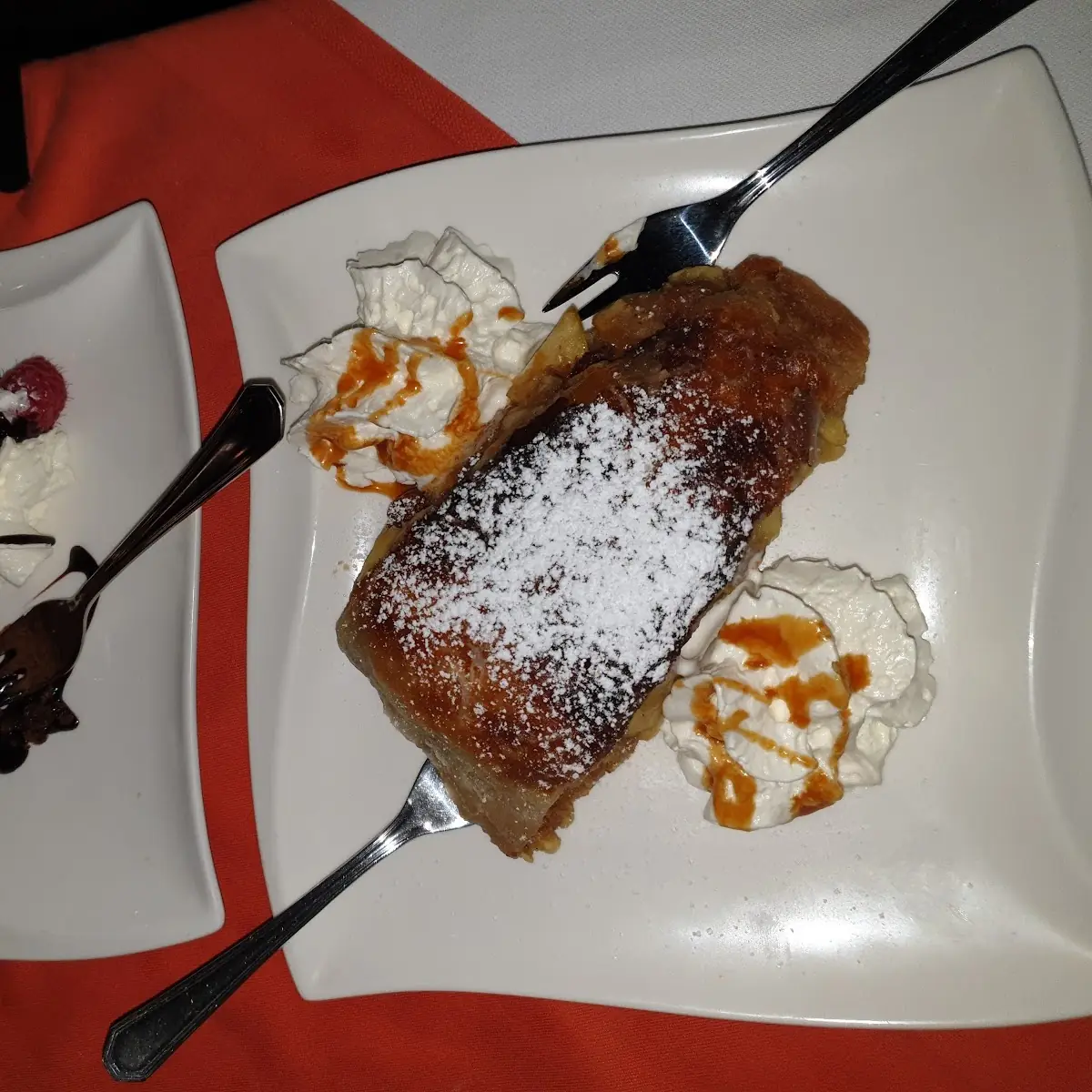 Apple Strudel and Black Cake