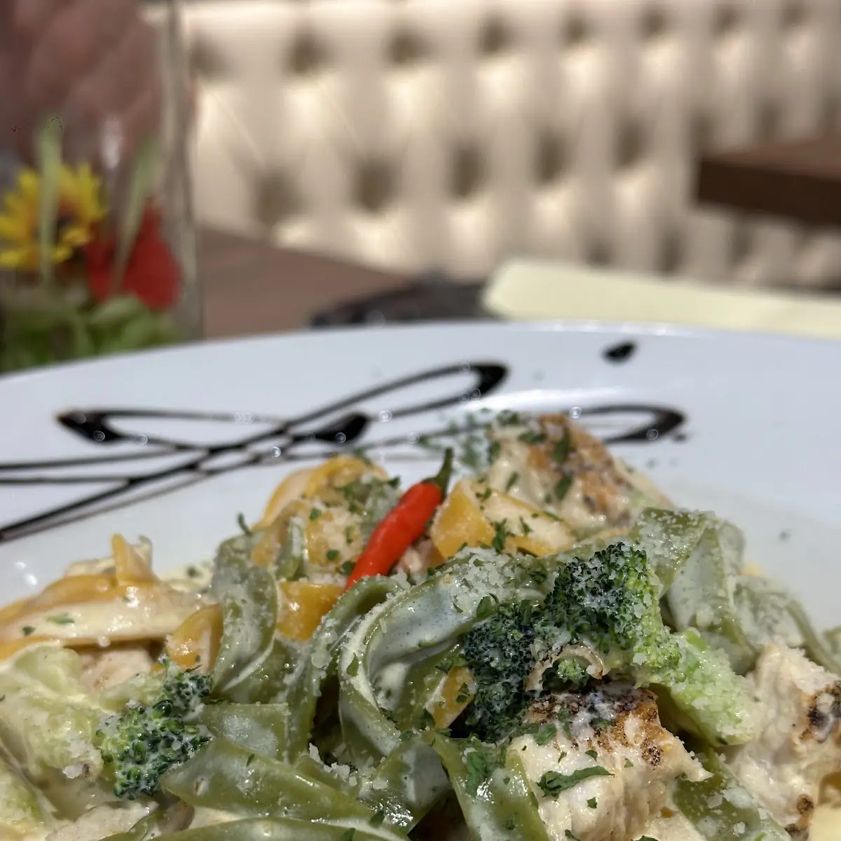 Tagliatelle Salmone Mit Brokoli