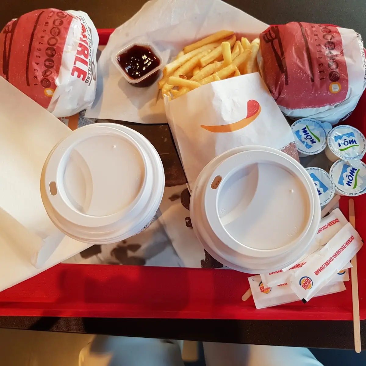 Fish Burger and Fries