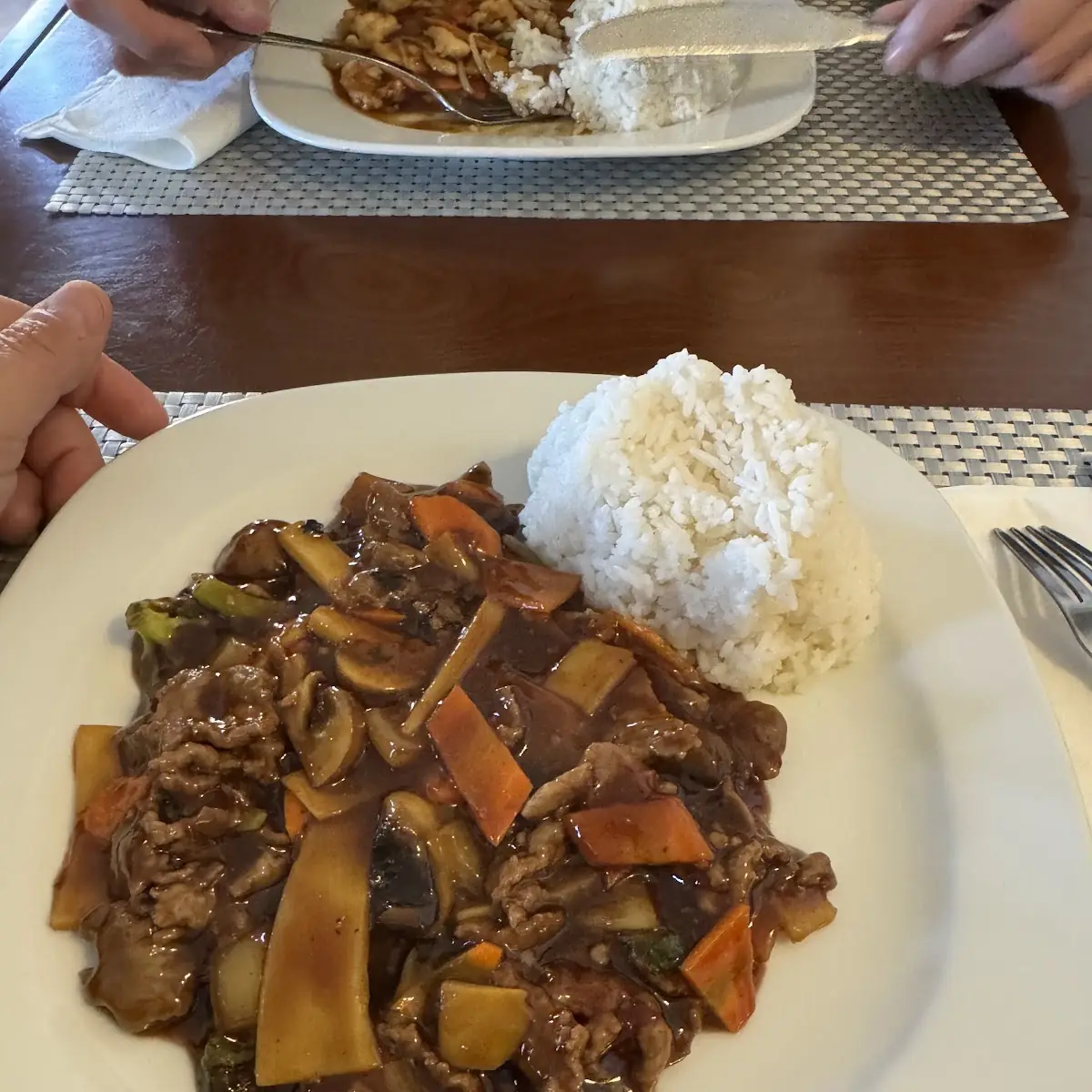 Rindfleisch Szechuan Mit Reis