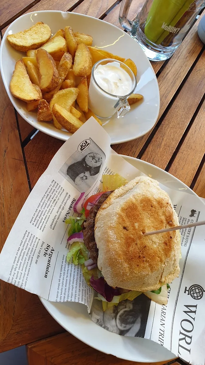 Bacon Burger Und Kartoffel Wedges