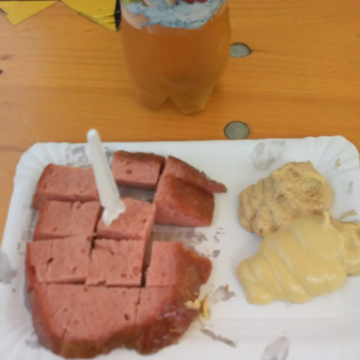 Leberkäse Mit Senf