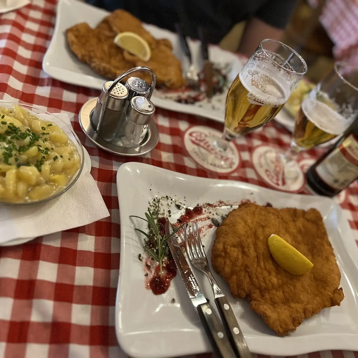 Pork Schnitzel And Potato Salad