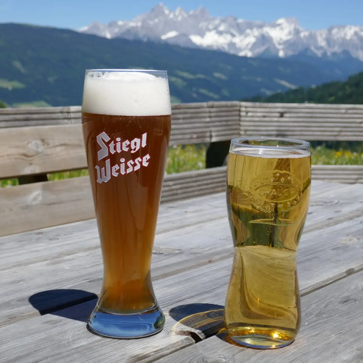 Hefeweizen Und Apfelsaft Schorle