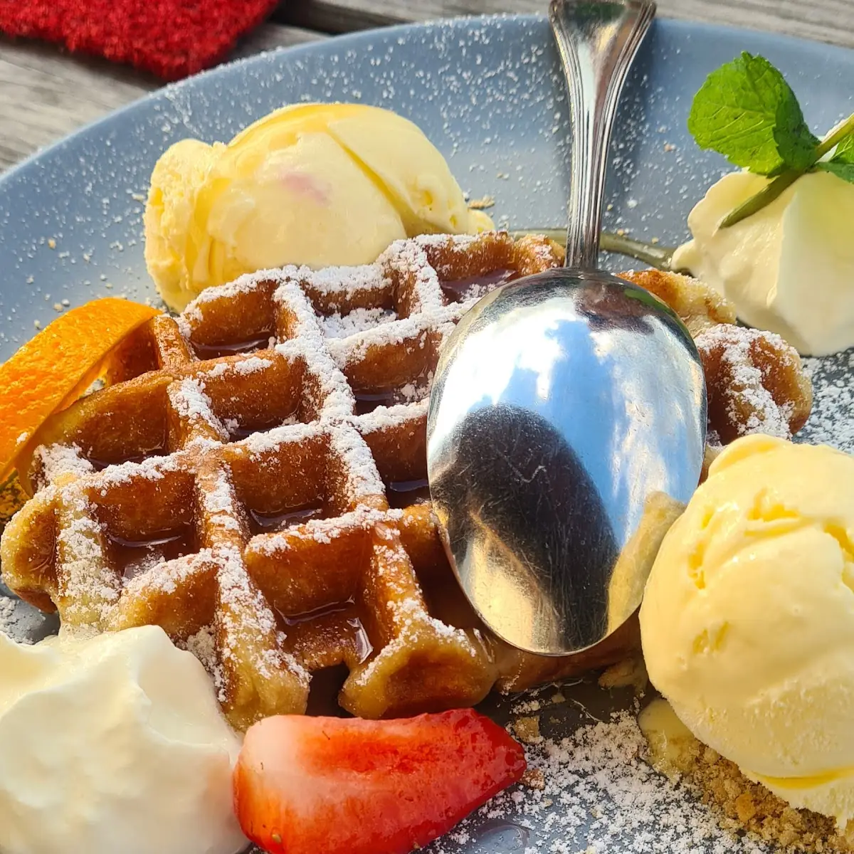 Warme Waffel