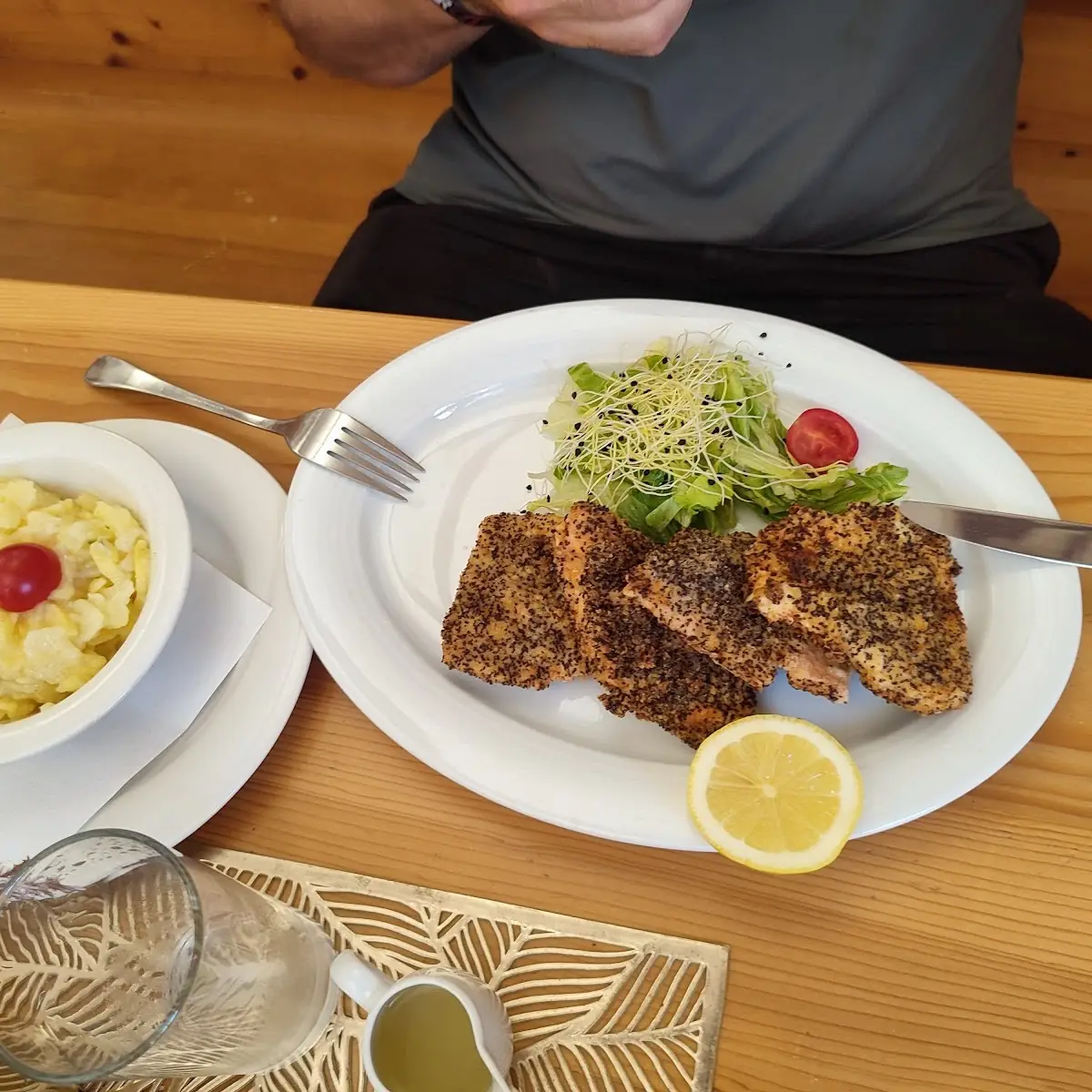 Lachsforelle In Mohnpanade