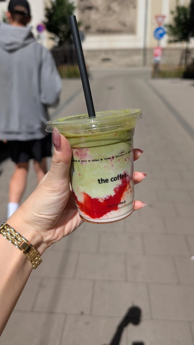 Strawberry Matcha Latte