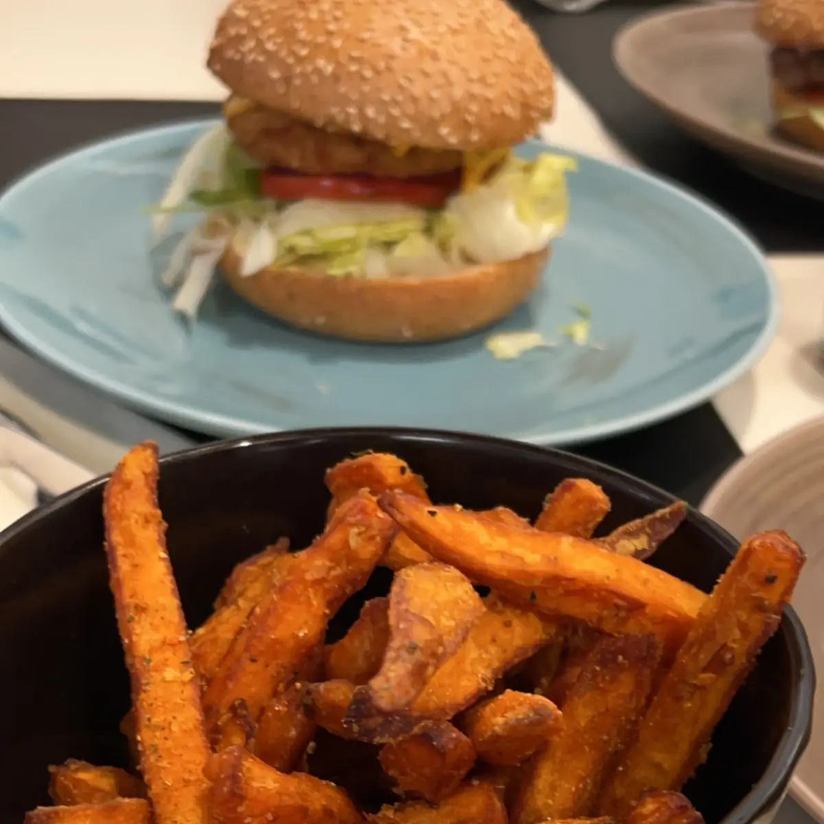 Cheeseburger Und Süßkartoffel Pommes, Burger Lounge