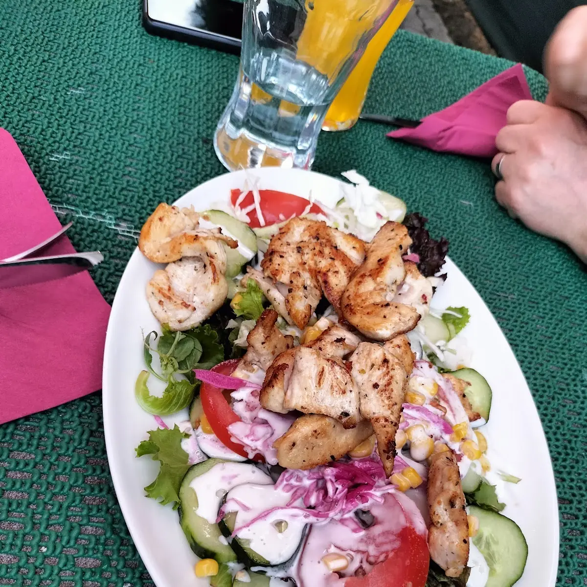 Gemischter Salat Mit Putenstreifen