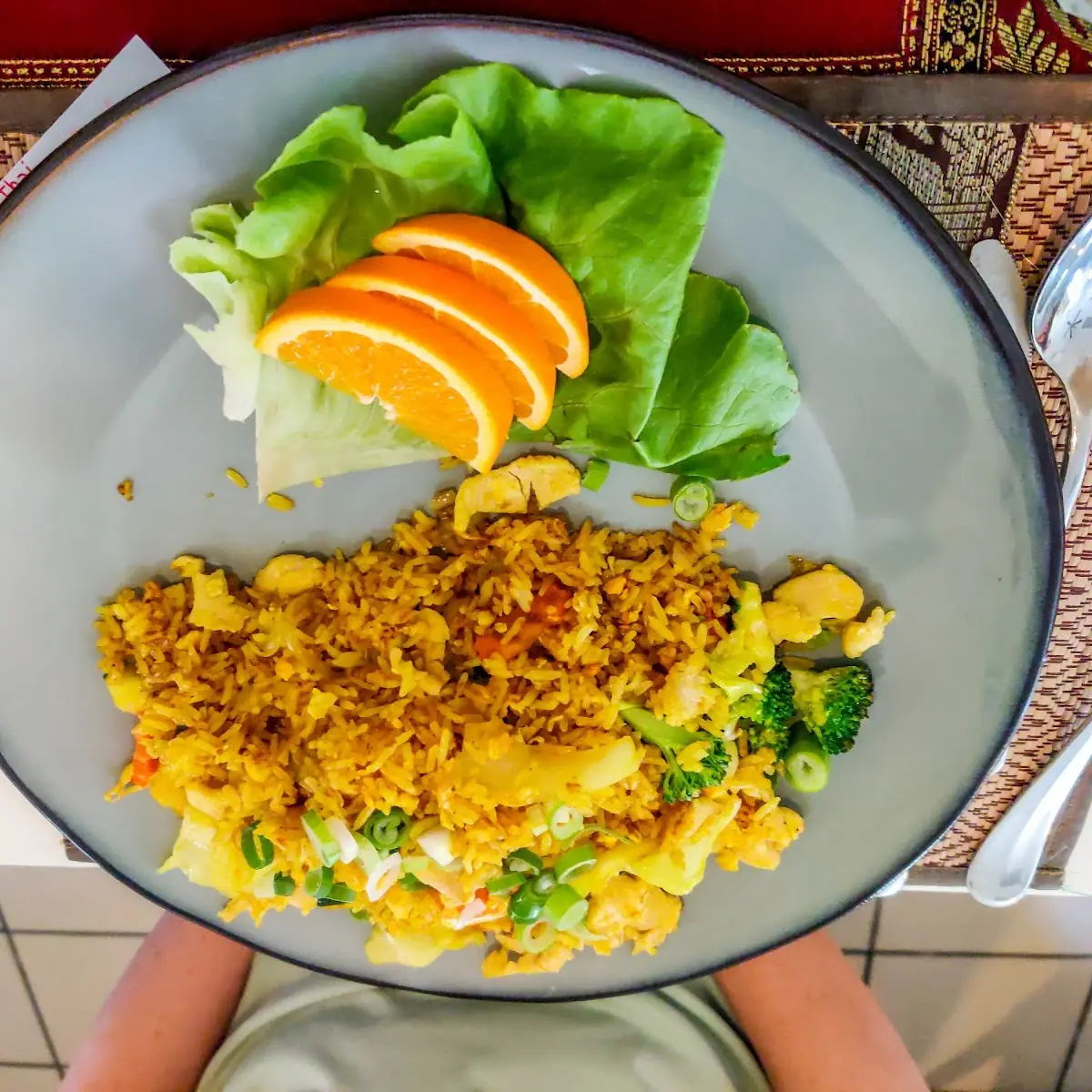 Curryreis Mit Hühnerfleisch