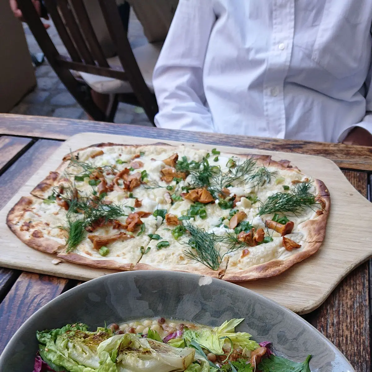 Flammkuchen Savoy Cabbagepinenutseggplant Herbs