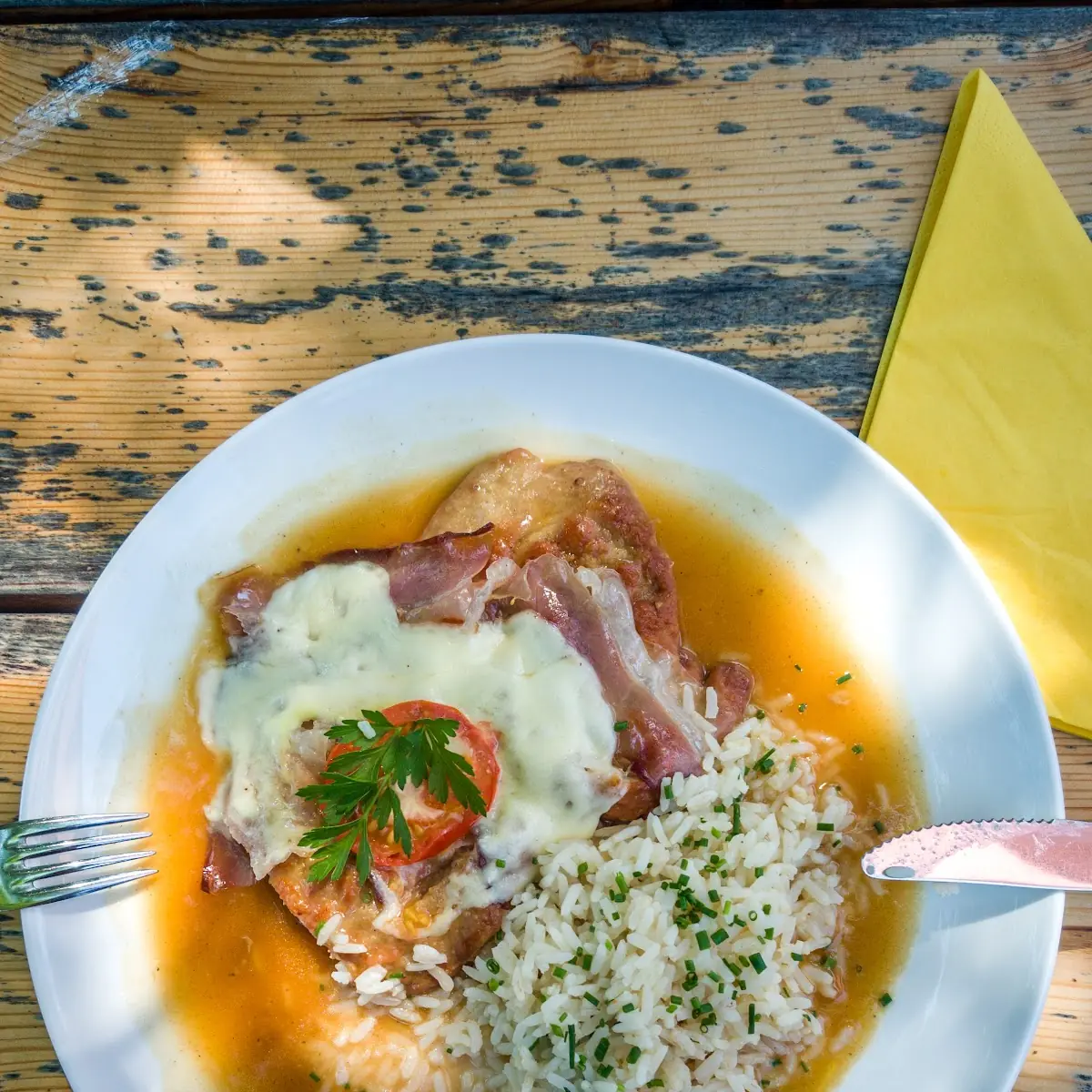Waldemarschnitzel Mit Reis