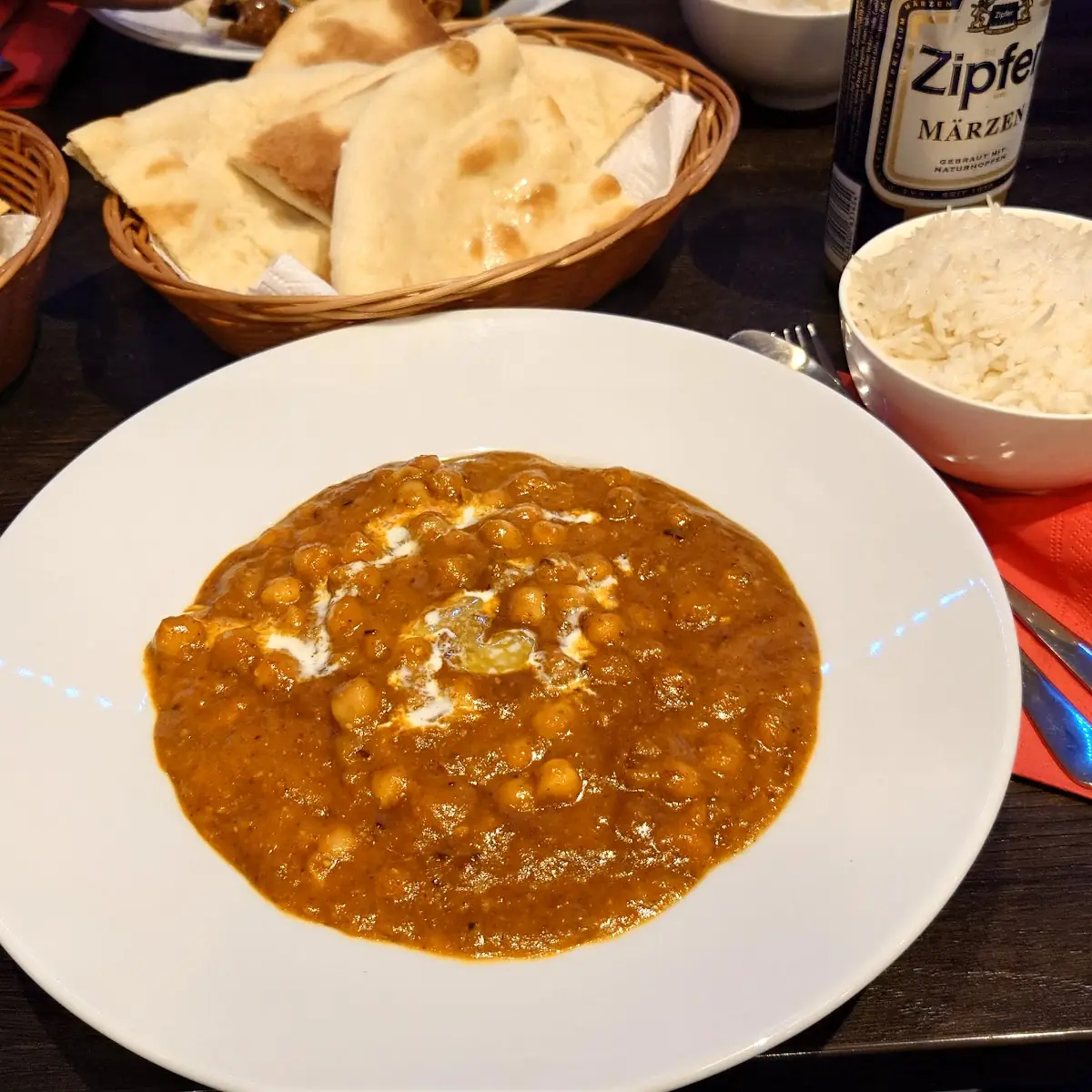 Chana Masala Mit Reis 80