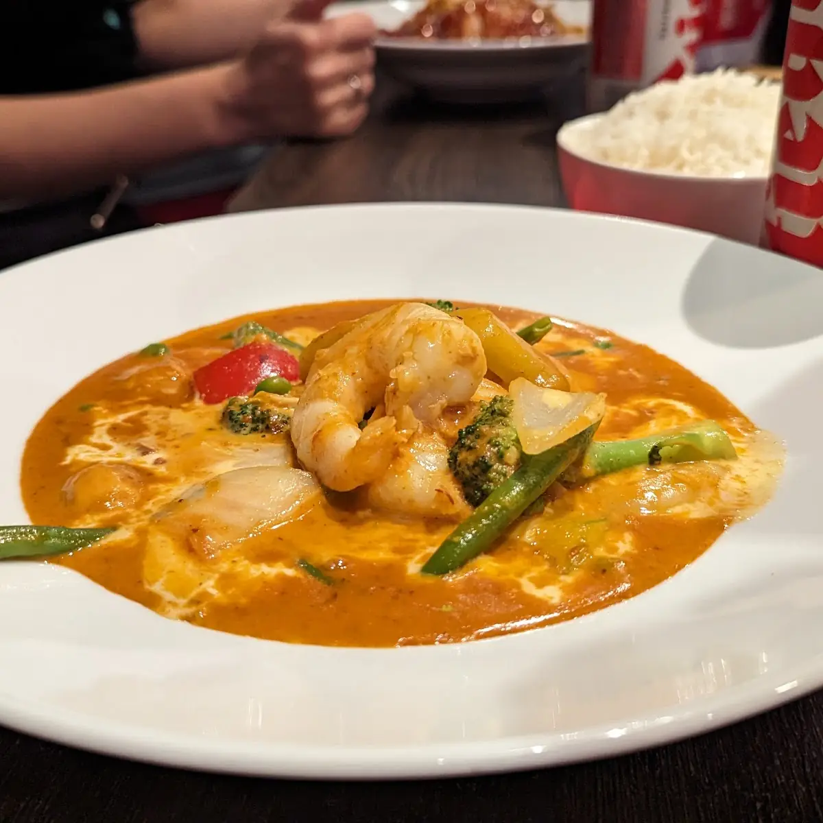 Garnelen Mit Rotem Curry