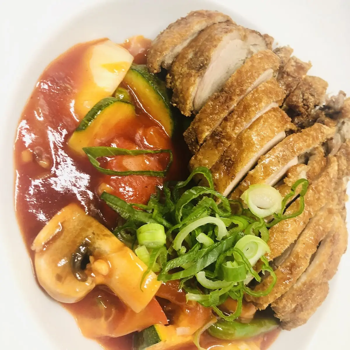 Knusprige Ente Mit Rotem Curry