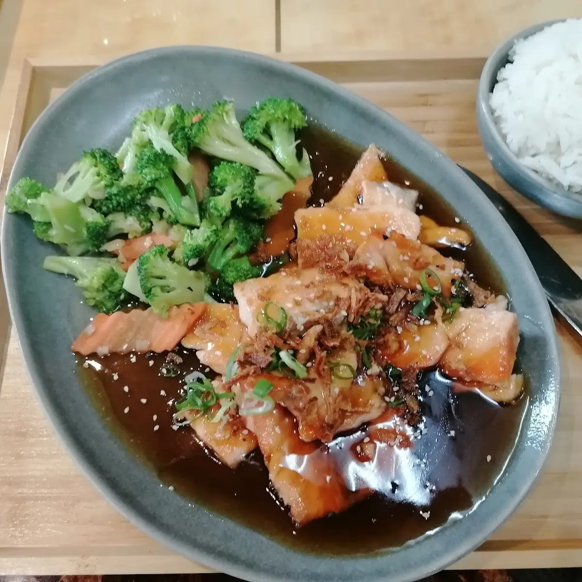 Lachs Teriyaki