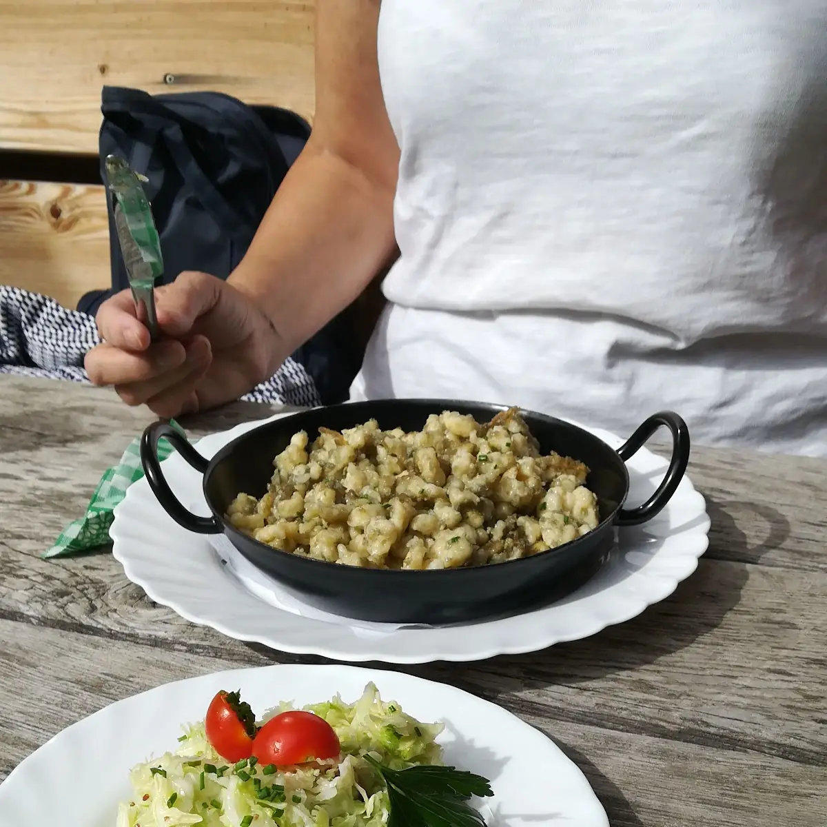 Kasnocken Mit Krautsalat
