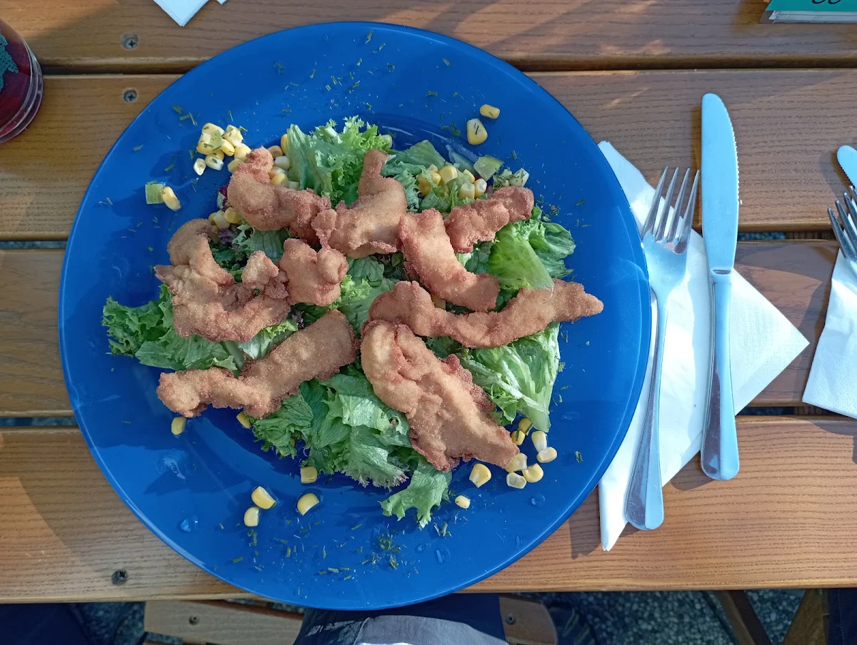 Hühnchen Auf Blattsalat