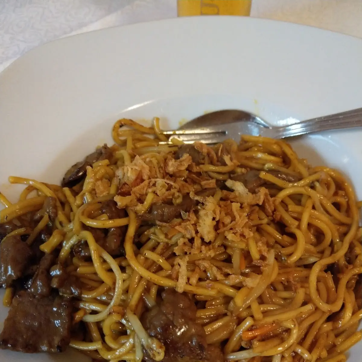 Beef Curry with Fried Noodles