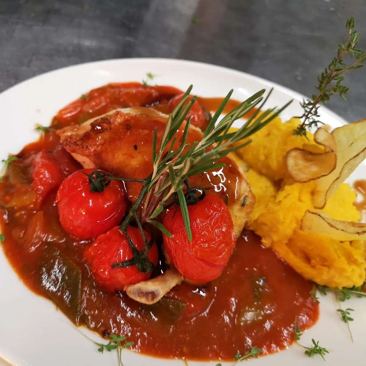 Braised Pork Cheeks in Paprika Sauce With