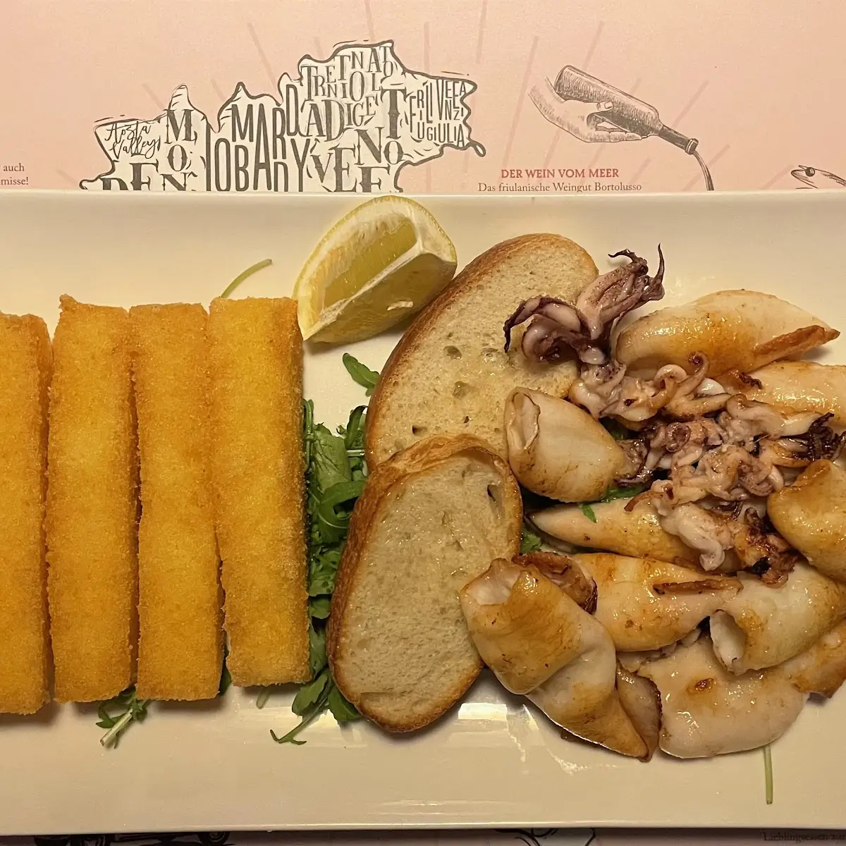 Calamari Fritti E Polenta Arrosto A C G E H N M R