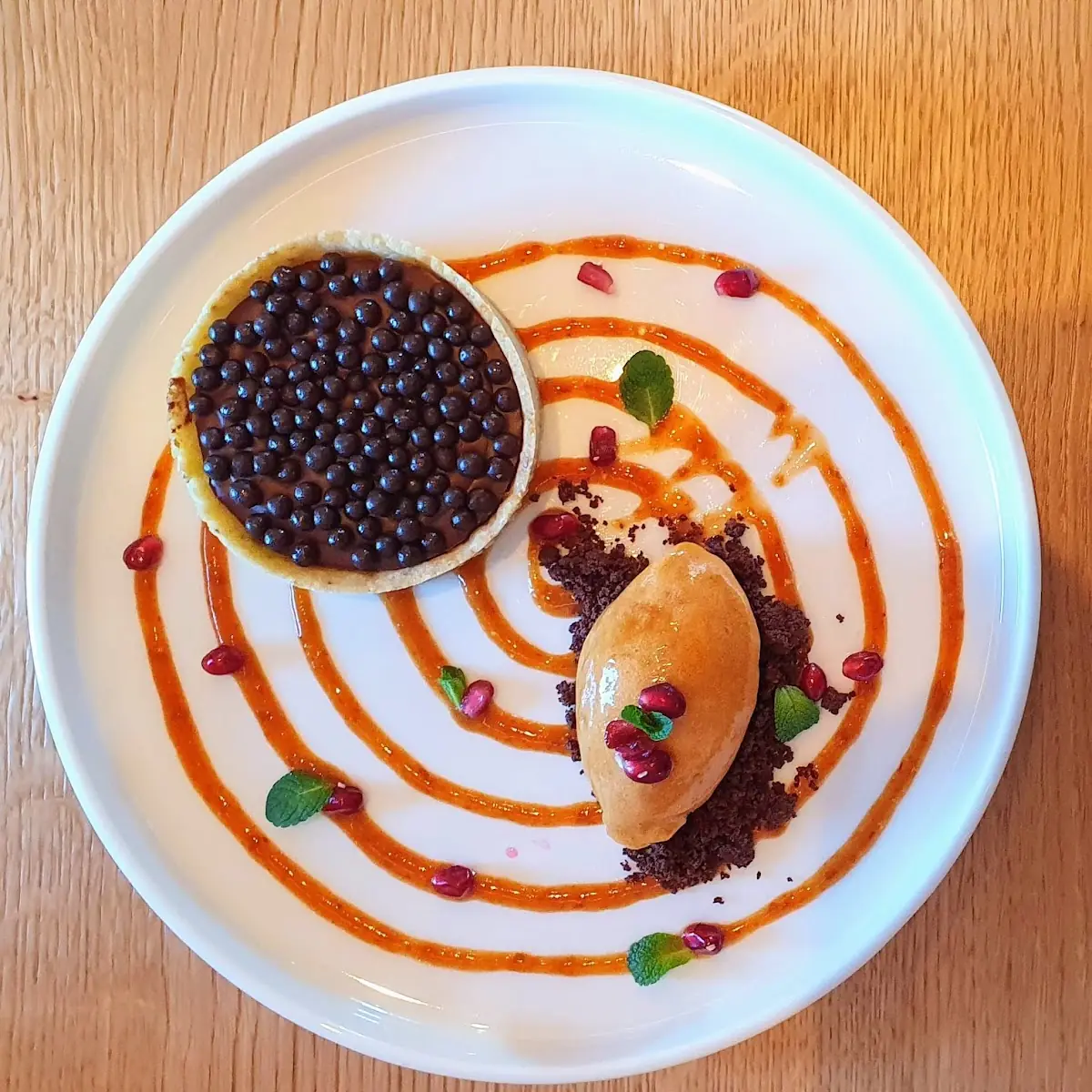 Tartelette Von Der Zotter Schokolade Marille Granatapfel