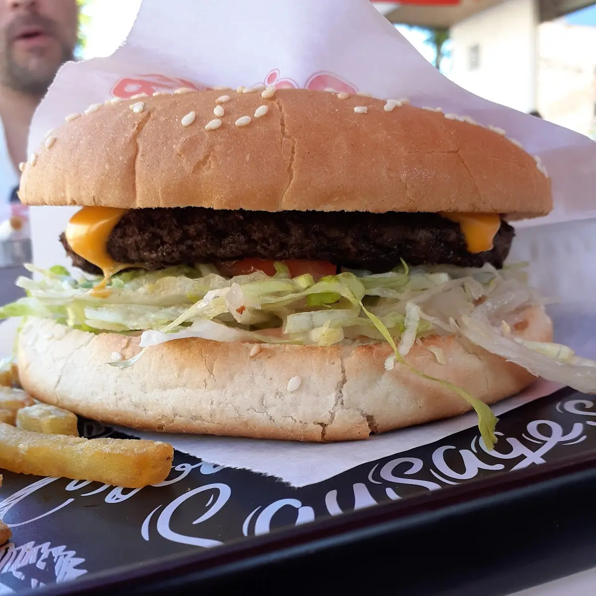 Hot American Burger (scharf)