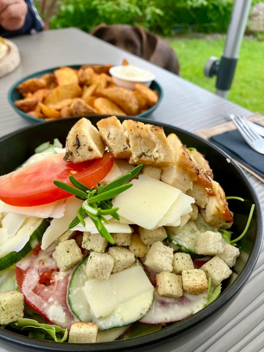 Cesar Salat Mit Hühnerfilet