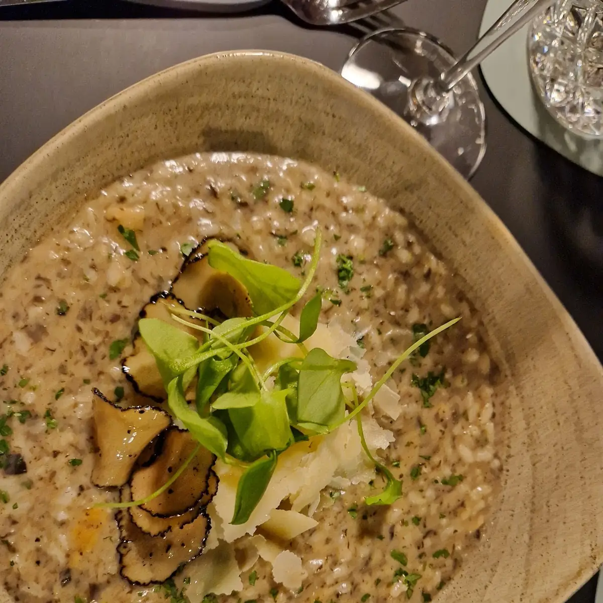 Risotto with Truffles and Mushrooms