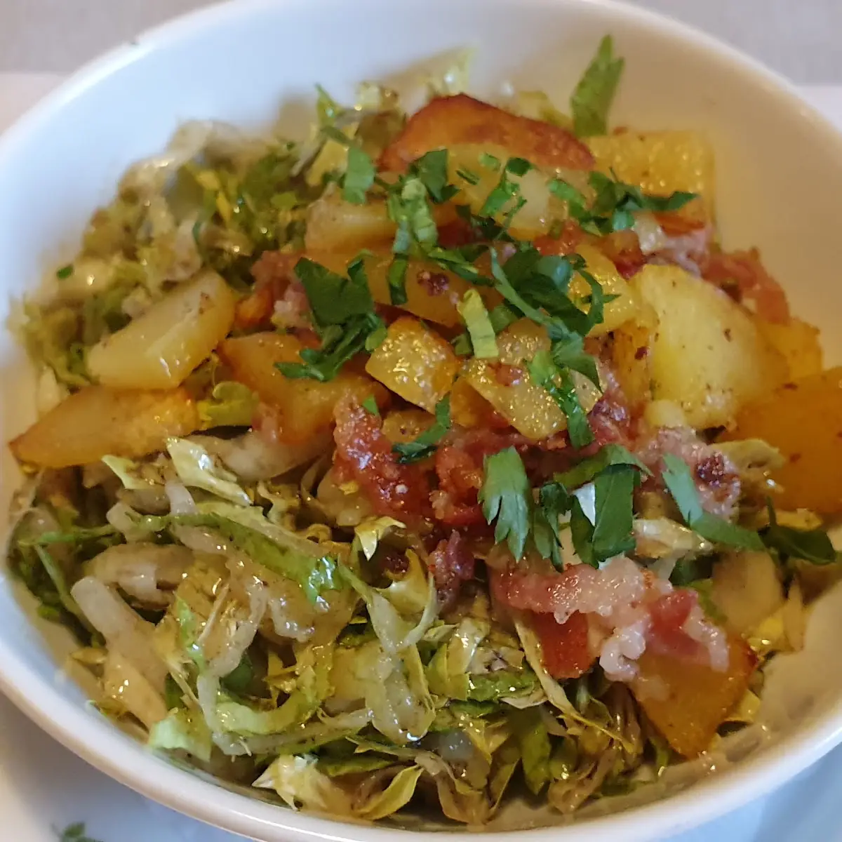 Endiviensalat Mit Speck