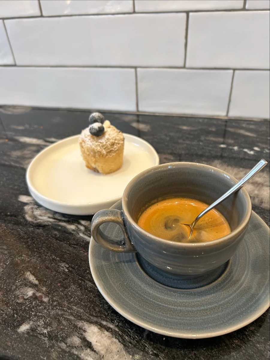 Double Espresso and Blueberry Muffin