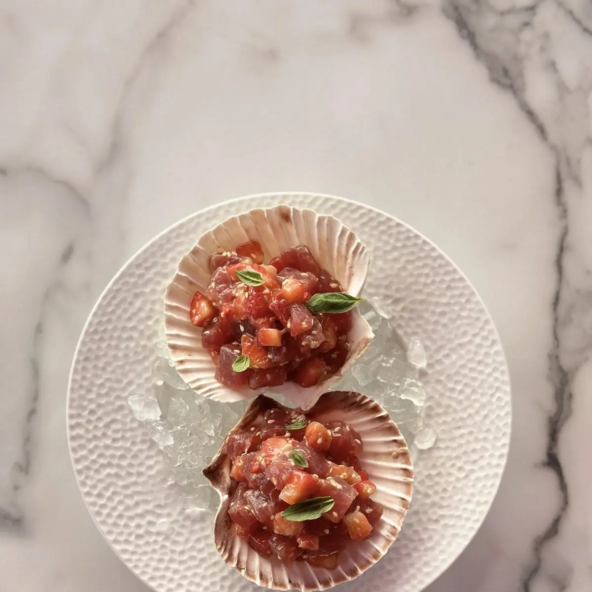 Yellowfin Tuna Tartare with Strawberries