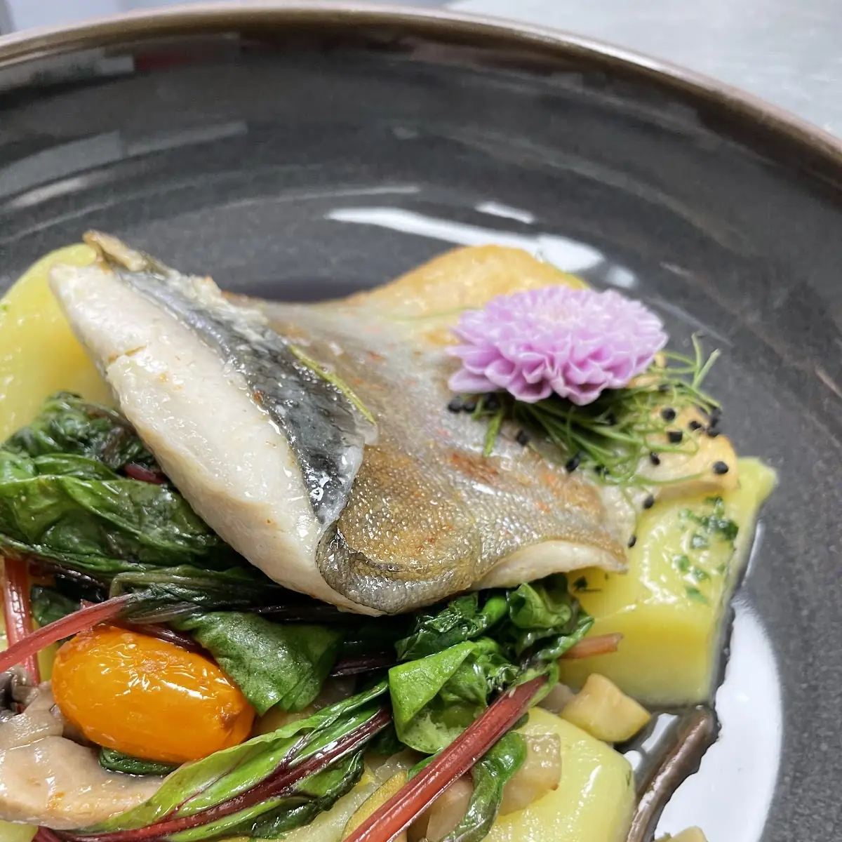 Zart Gegartes Saiblingsfilet