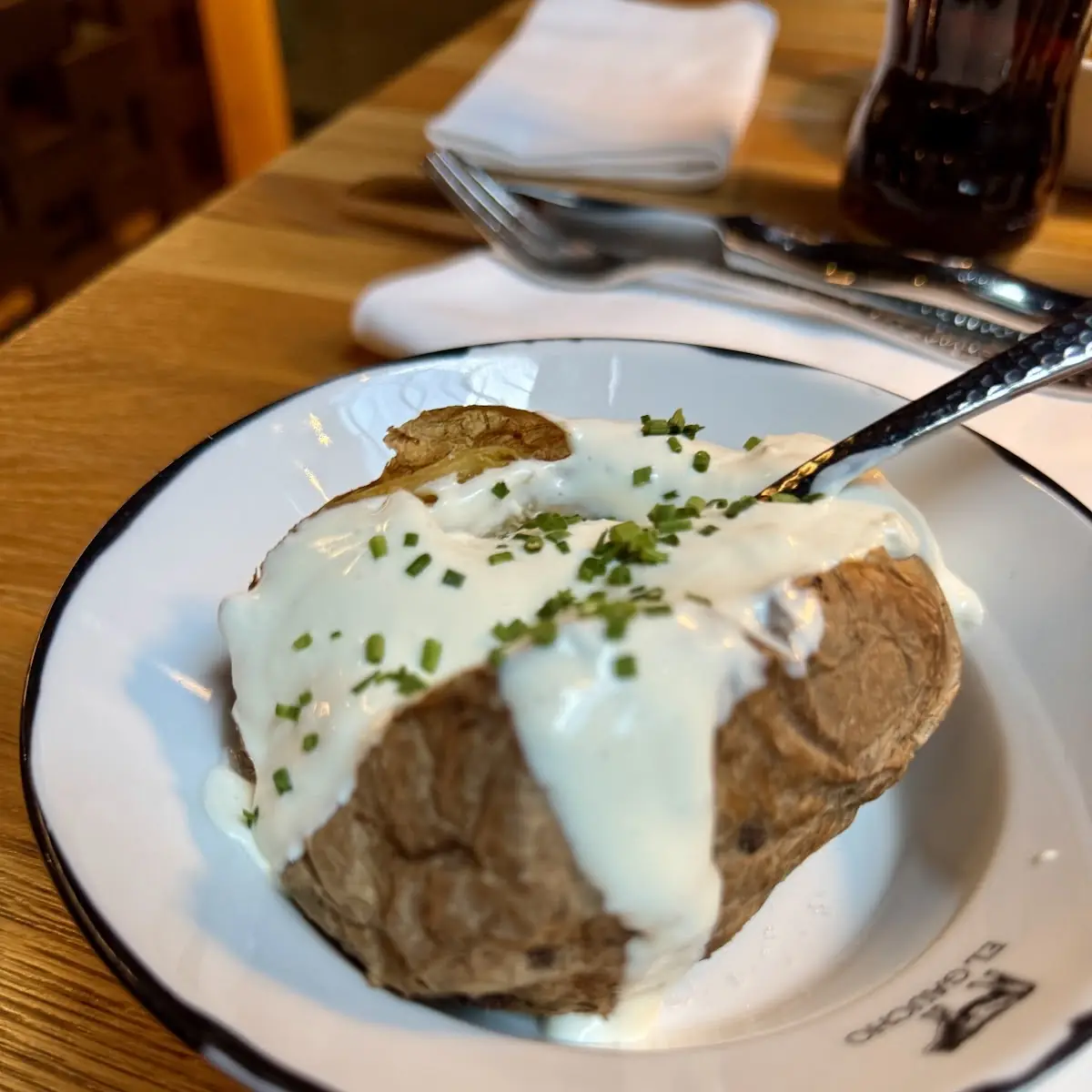 Baked Potato with Sour Cream