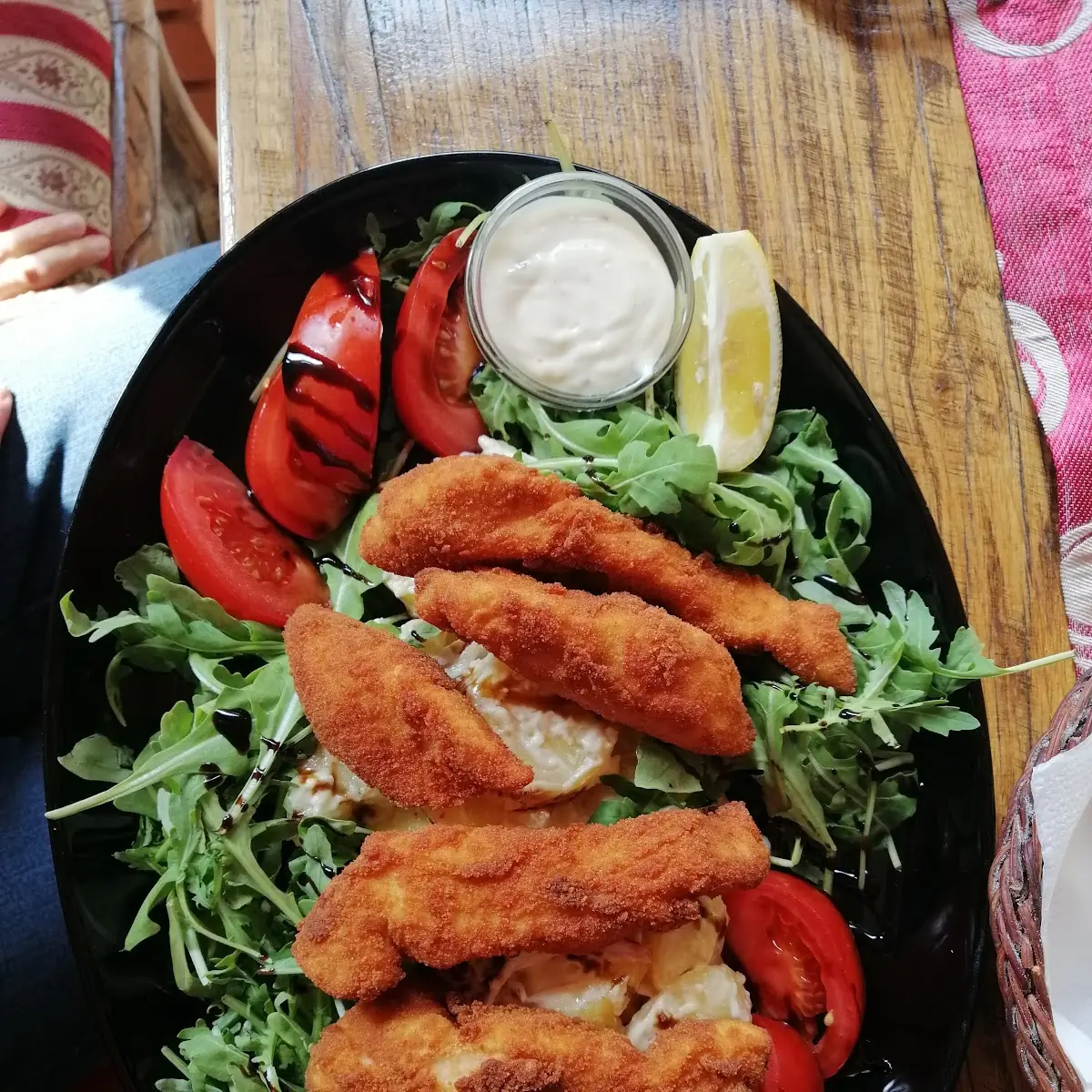 Backhendlsalat, Restaurant Lampadini