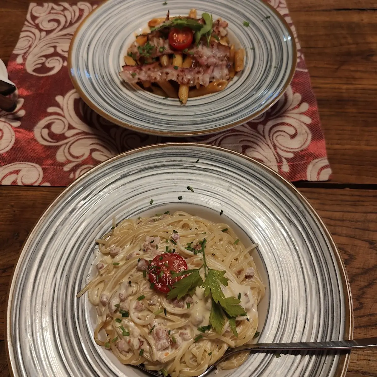 Spaghetti Carbonara, Restaurant Lampadini
