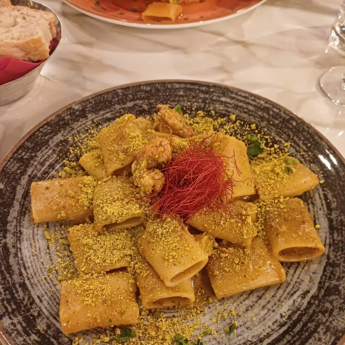 Paccheri Gambero E Pistacchio
