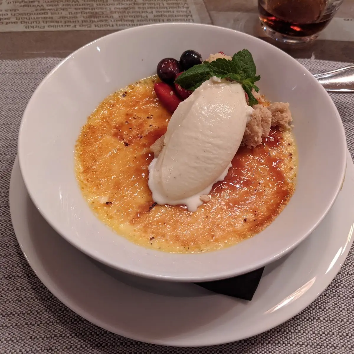 Creme Brulee Mit Kokoseis