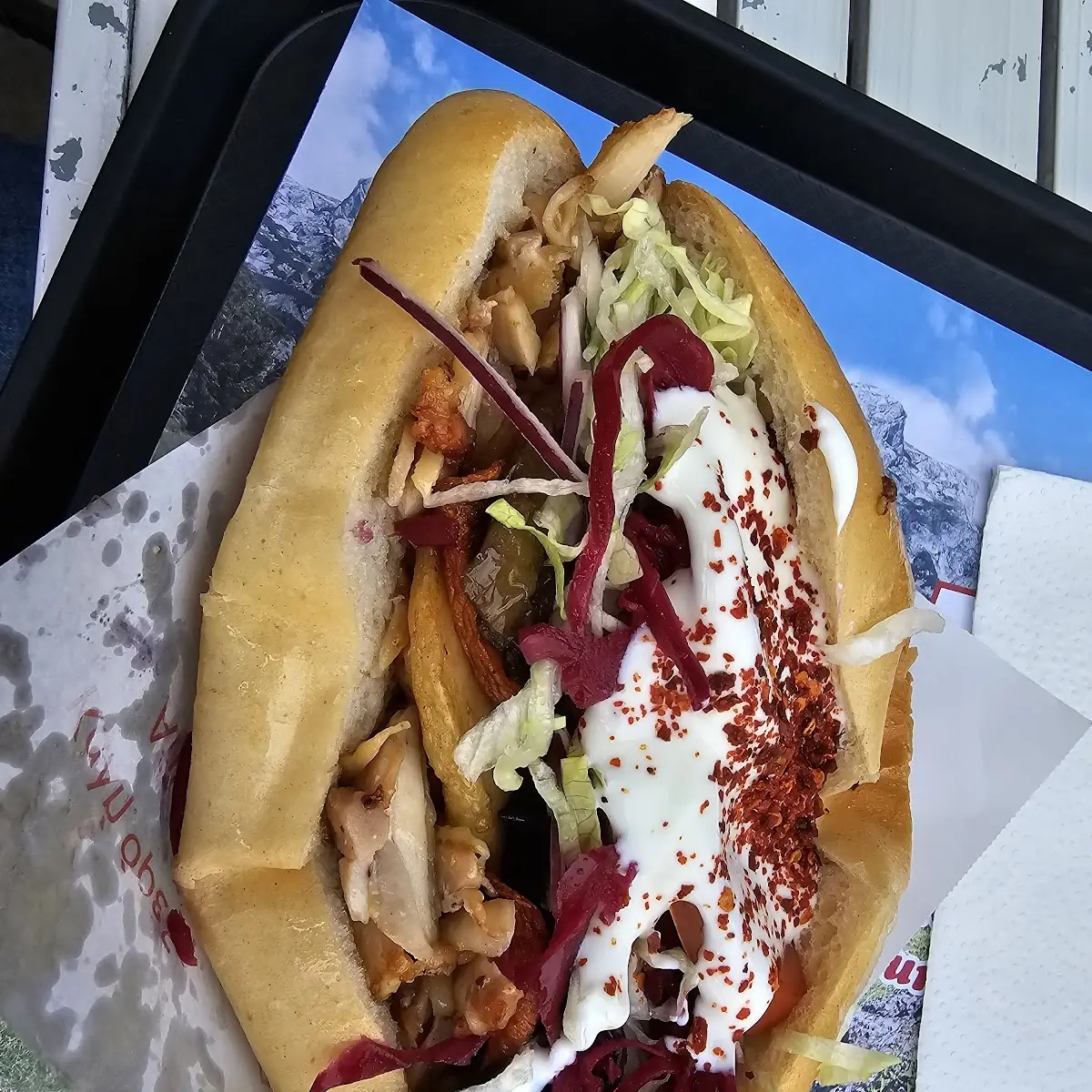 Gemüse Hähnchen Döner