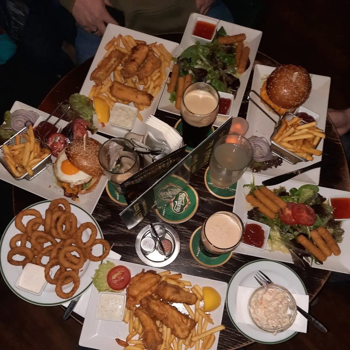 Onion Rings Fish&Chips Hallumi Burger Mozzarella Sticks