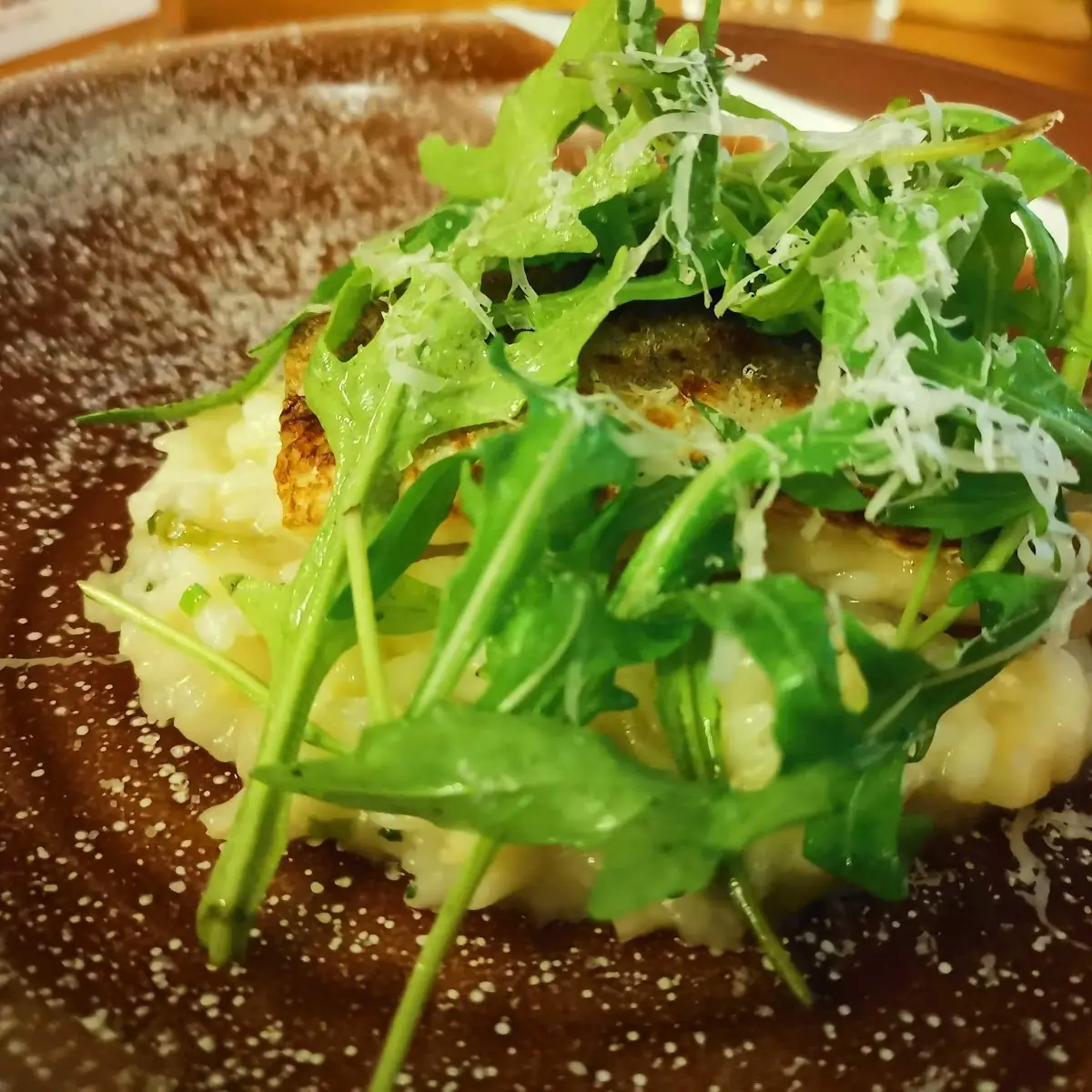 Hecht Auf Spargelrisotto Mit Ruccola