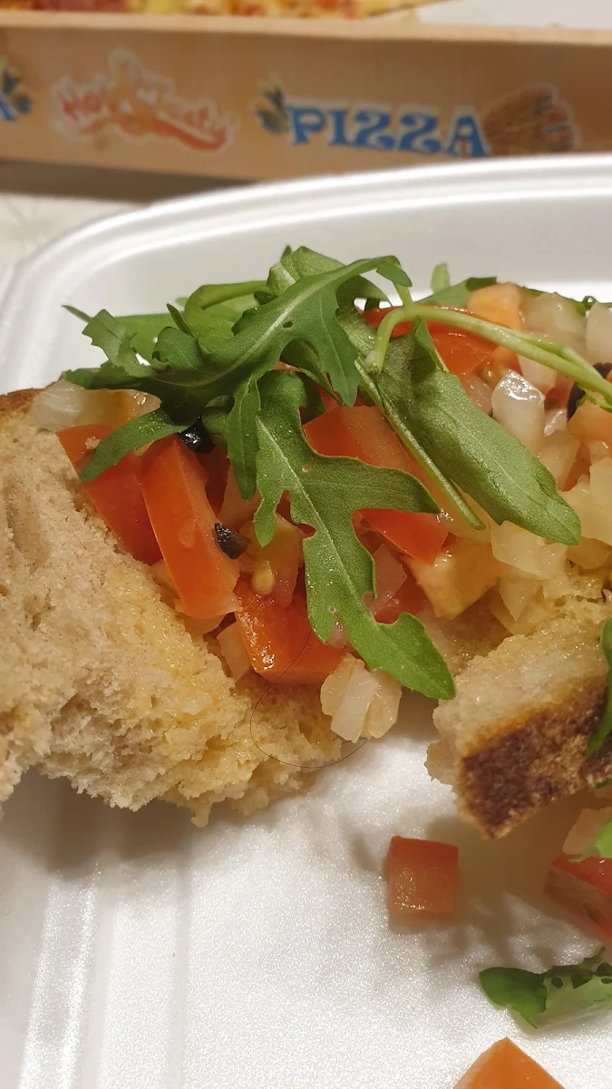 Haar Auf Bruschetta