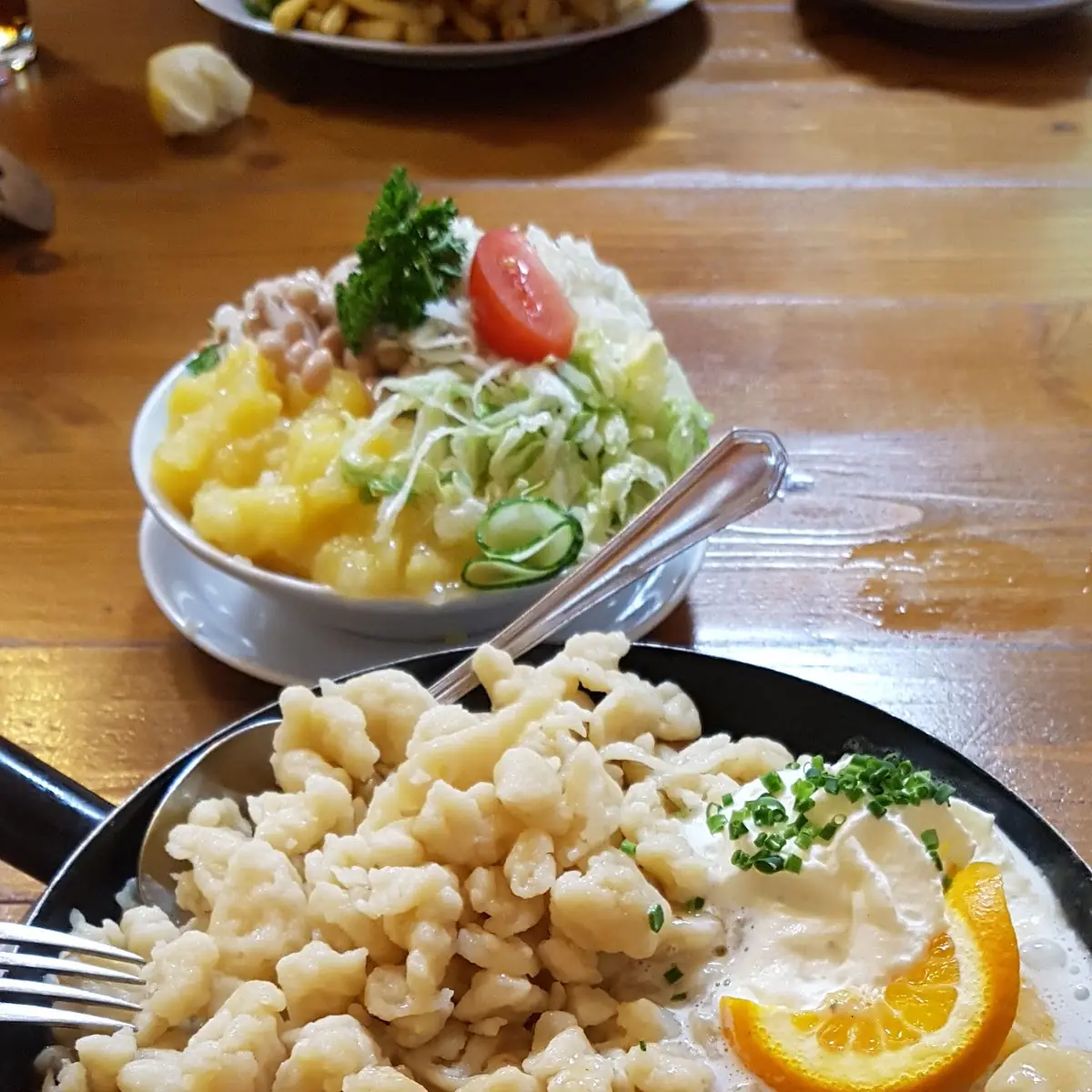 Jägerschnitzel Mit Spätzle