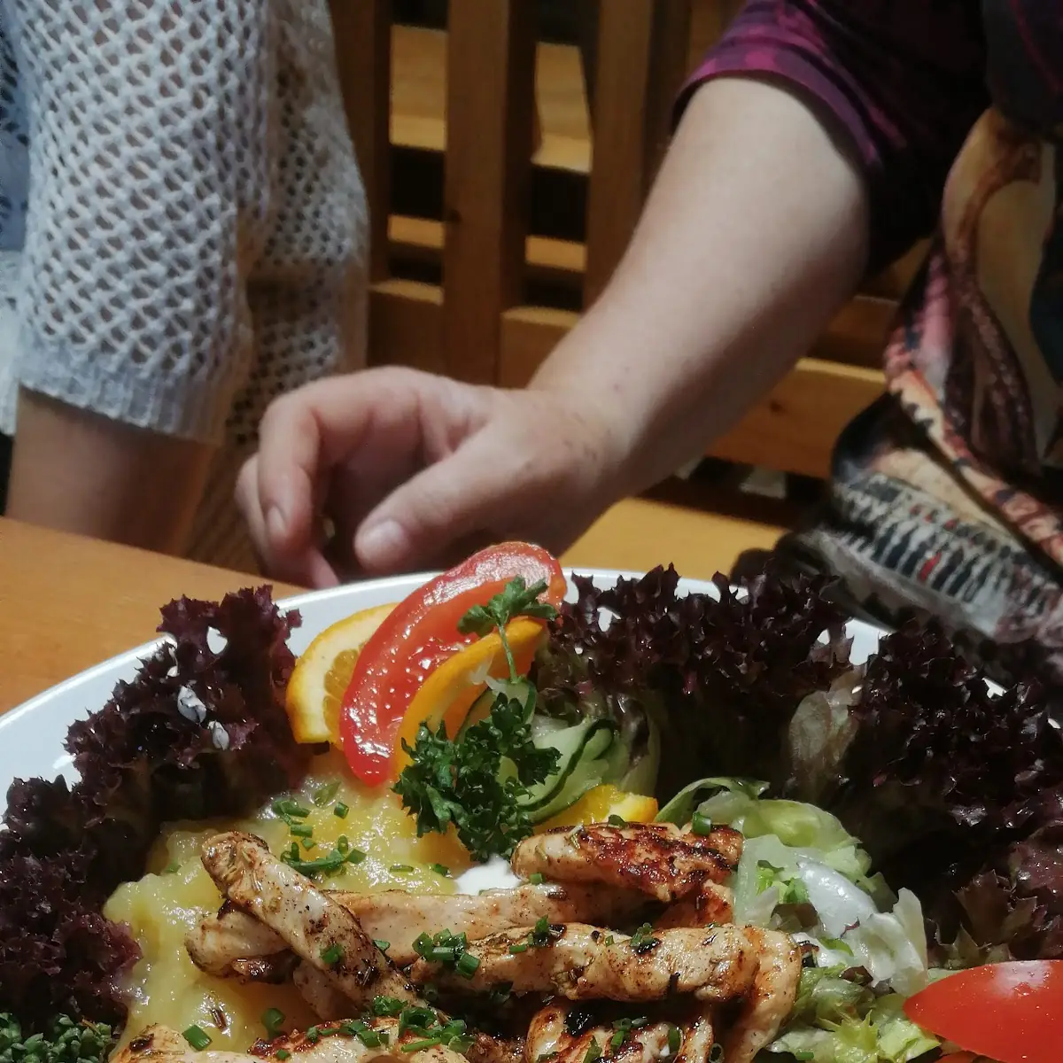 Salat Mit Hühnerstreifen