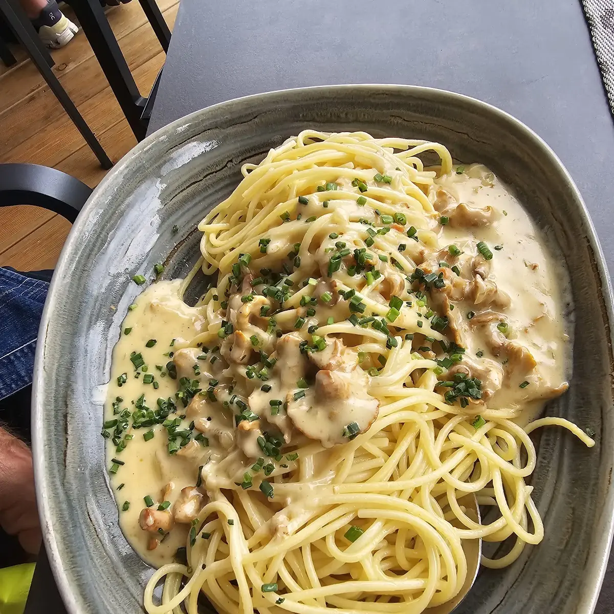 Spaghetti Mit Pfifferlingsoße