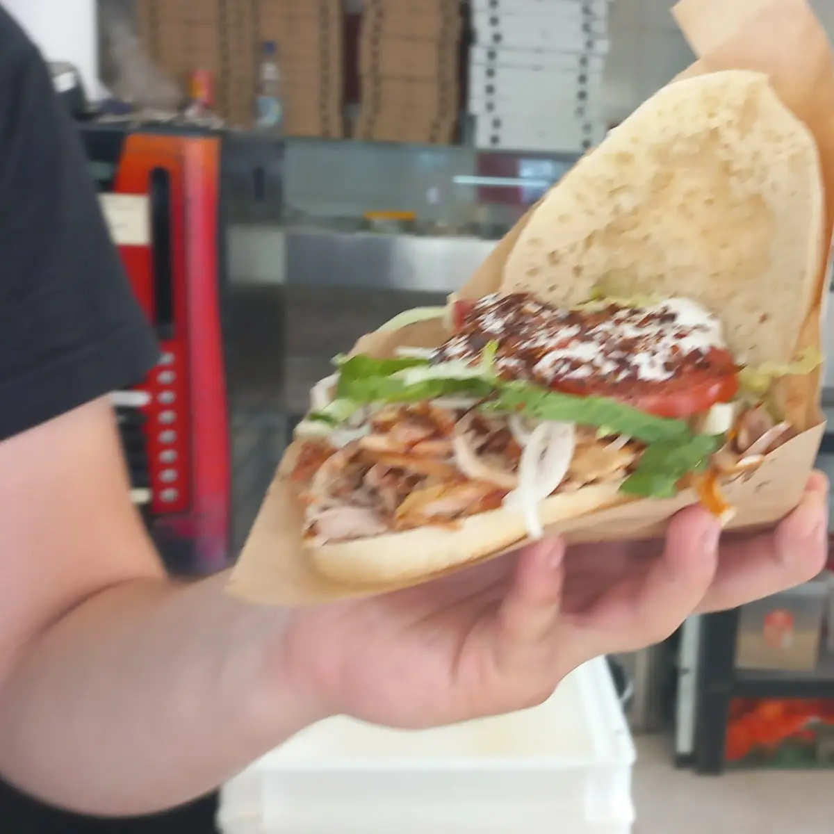 Hühnerkebap Scharf