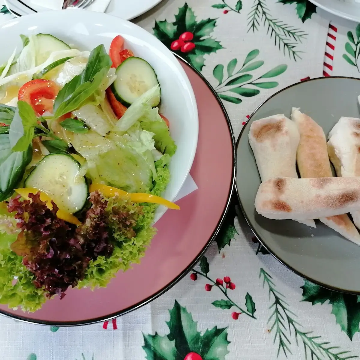Gemischte Salat Mit Pizzabrot